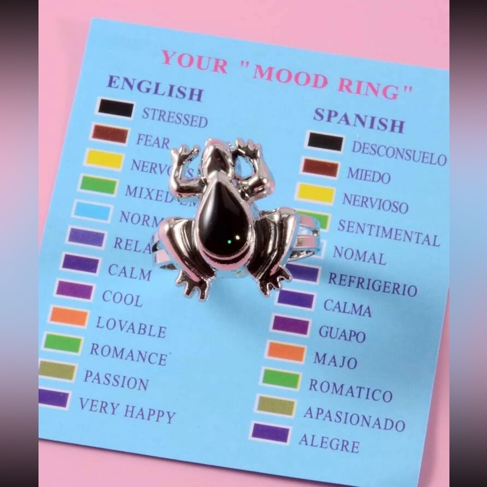๐ธ Awesome Froggy Frog Adjustable Mood 90s Y2K Style Ring ๐ธ